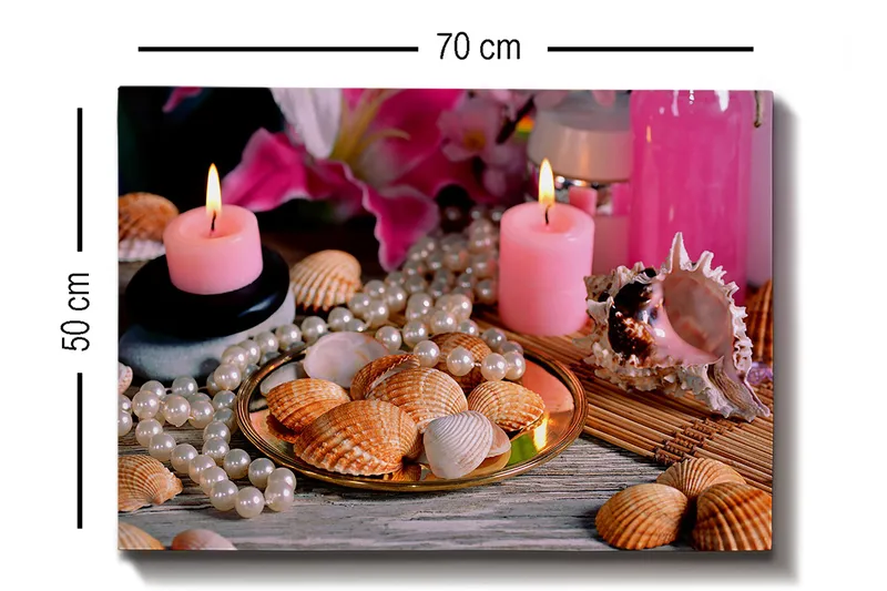 Koristeellinen Canvastaulu 50x70 cm - Monivärinen - Sisustustuotteet - Taulu & taide - Canvas-taulu