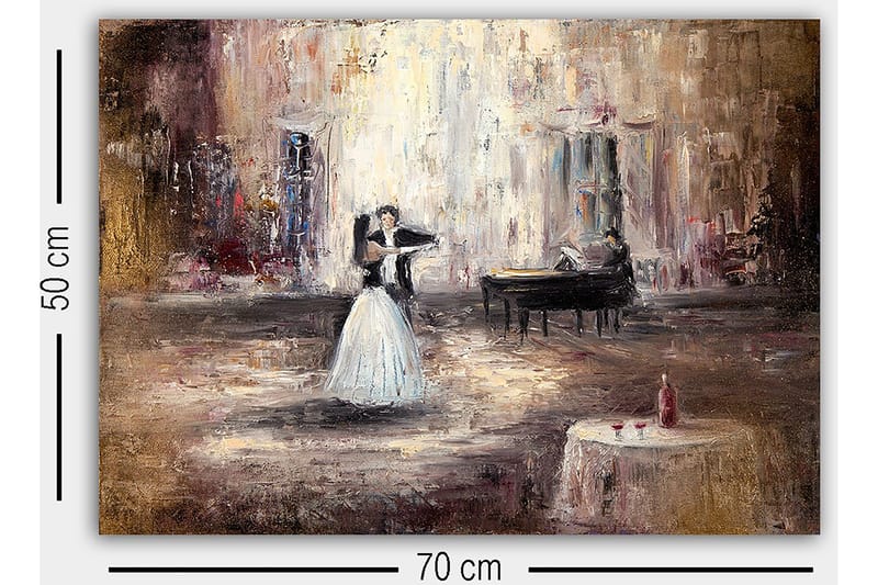 Koristeellinen Canvastaulu 50x70 cm - Monivärinen - Sisustustuotteet - Taulu & taide - Canvas-taulu