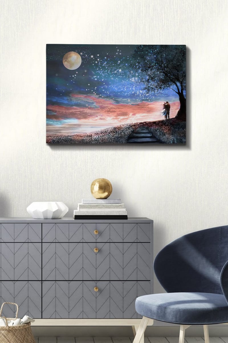 Koristeellinen Canvastaulu 50x70 cm - Monivärinen - Sisustustuotteet - Taulu & taide - Canvas-taulu