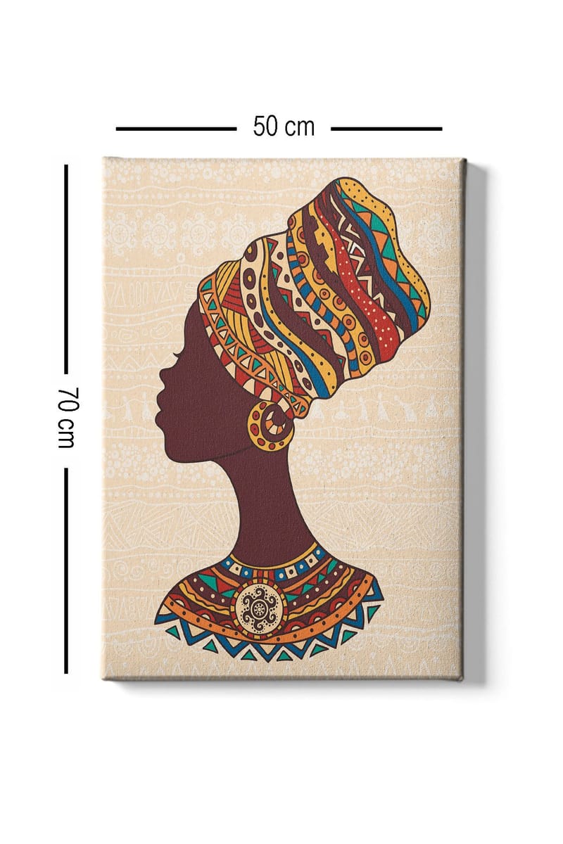 Koristeellinen Canvastaulu 50x70 cm - Monivärinen - Sisustustuotteet - Taulu & taide - Canvas-taulu