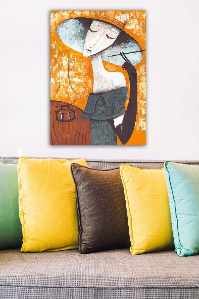 Koristeellinen Canvastaulu 50x70 cm - Monivärinen - Sisustustuotteet - Taulu & taide - Canvas-taulu