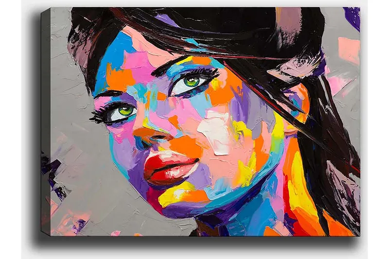 Koristeellinen Canvastaulu 50x70 cm - Monivärinen - Sisustustuotteet - Taulu & taide - Canvas-taulu