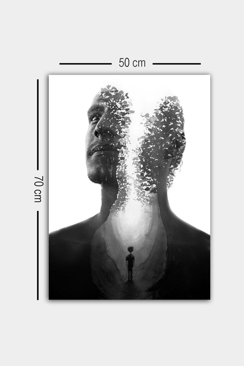 Koristeellinen Canvastaulu 50x70 cm - Monivärinen - Sisustustuotteet - Taulu & taide - Canvas-taulu