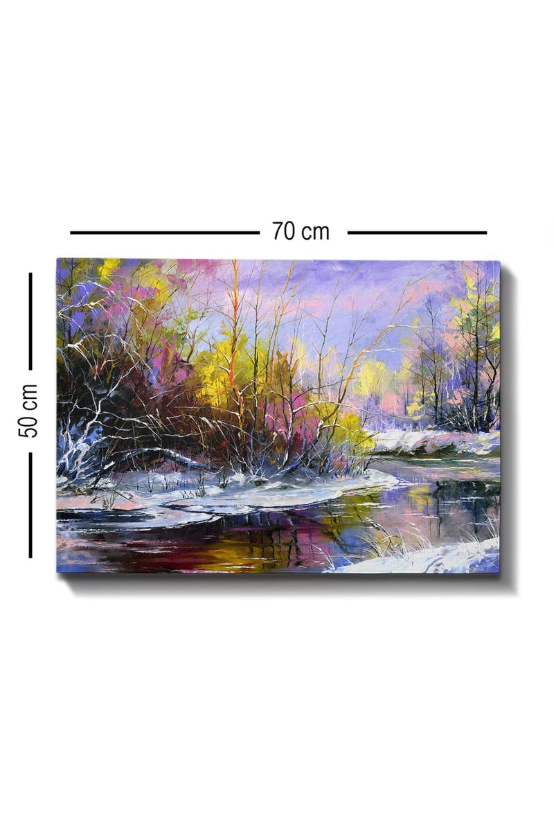 Koristeellinen Canvastaulu 50x70 cm - Monivärinen - Sisustustuotteet - Taulu & taide - Canvas-taulu