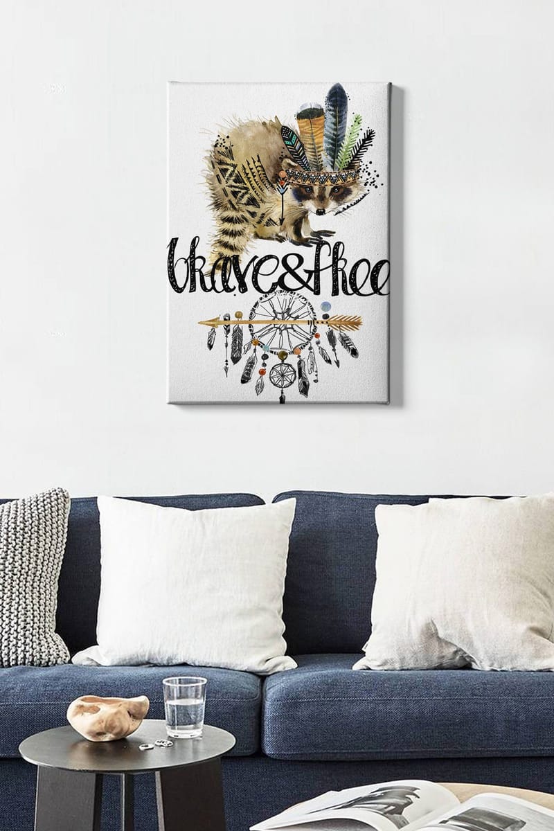 Koristeellinen Canvastaulu 50x70 cm - Monivärinen - Sisustustuotteet - Taulu & taide - Canvas-taulu