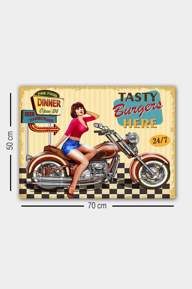 Koristeellinen Canvastaulu 50x70 cm - Monivärinen - Sisustustuotteet - Taulu & taide - Canvas-taulu