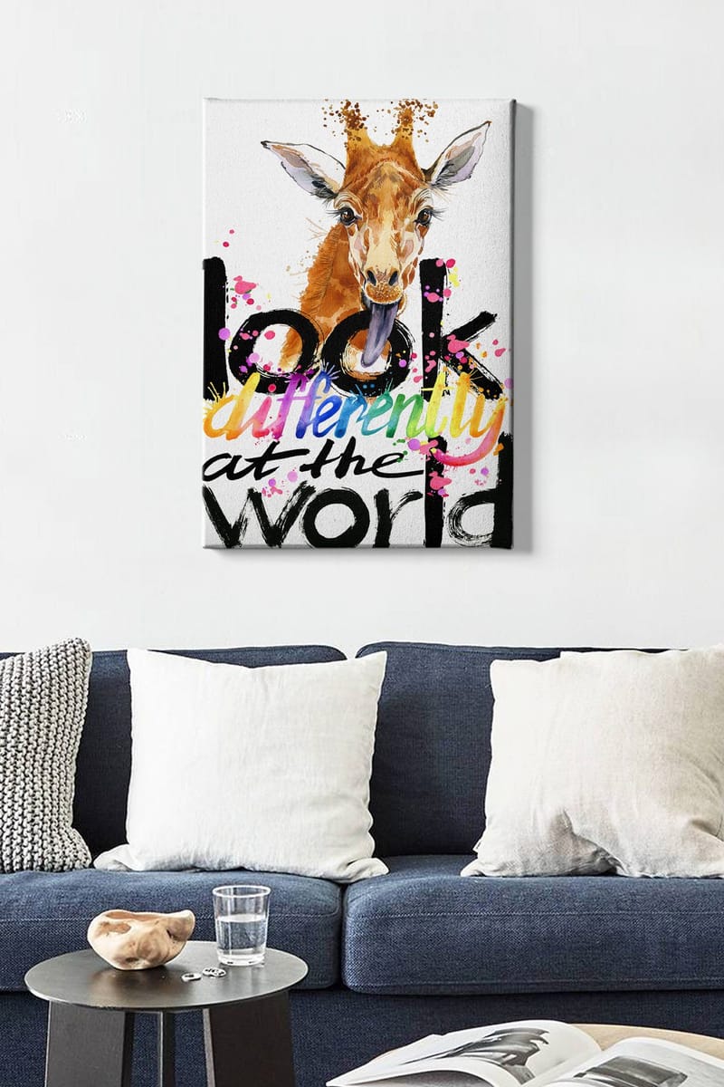 Koristeellinen Canvastaulu 50x70 cm - Monivärinen - Sisustustuotteet - Taulu & taide - Canvas-taulu