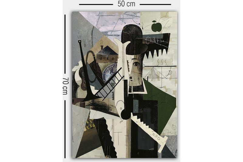 Koristeellinen Canvastaulu 50x70 cm - Monivärinen - Sisustustuotteet - Taulu & taide - Canvas-taulu