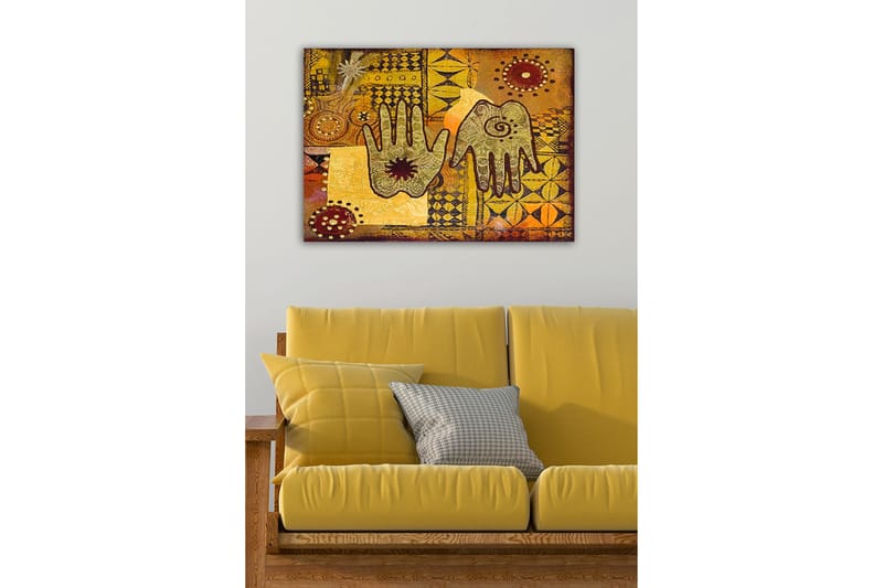 Koristeellinen Canvastaulu 50x70 cm - Monivärinen - Sisustustuotteet - Taulu & taide - Canvas-taulu