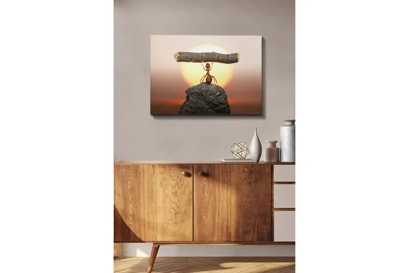 Koristeellinen Canvastaulu 50x70 cm - Monivärinen - Sisustustuotteet - Taulu & taide - Canvas-taulu