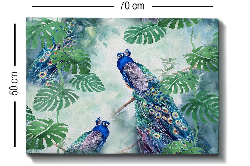 Koristeellinen Canvastaulu 50x70 cm - Monivärinen - Sisustustuotteet - Taulu & taide - Canvas-taulu