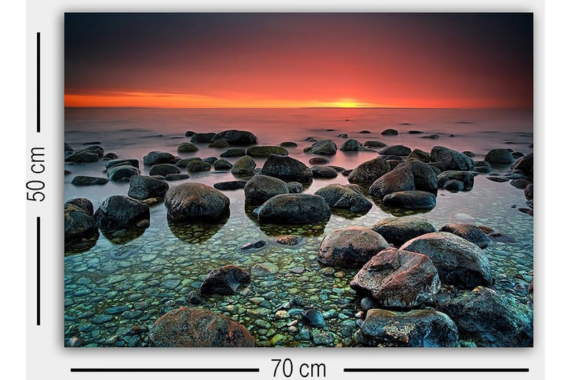 Koristeellinen Canvastaulu 50x70 cm - Monivärinen - Sisustustuotteet - Taulu & taide - Canvas-taulu