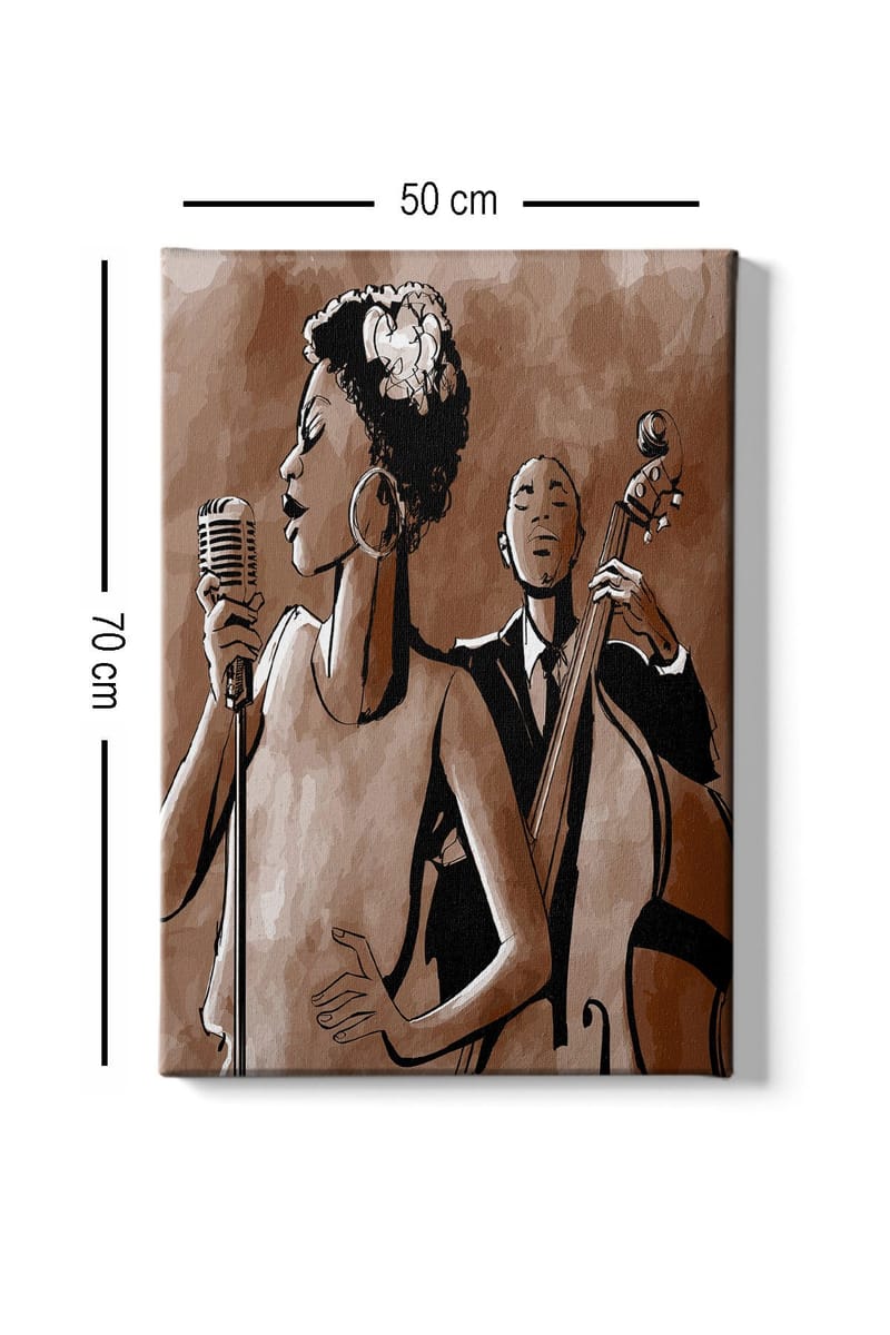 Koristeellinen Canvastaulu 50x70 cm - Monivärinen - Sisustustuotteet - Taulu & taide - Canvas-taulu