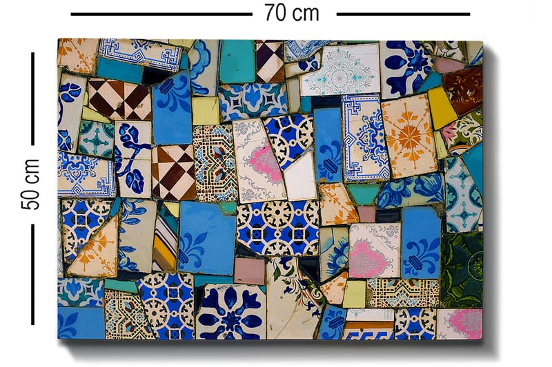 Koristeellinen Canvastaulu 50x70 cm - Monivärinen - Sisustustuotteet - Taulu & taide - Canvas-taulu