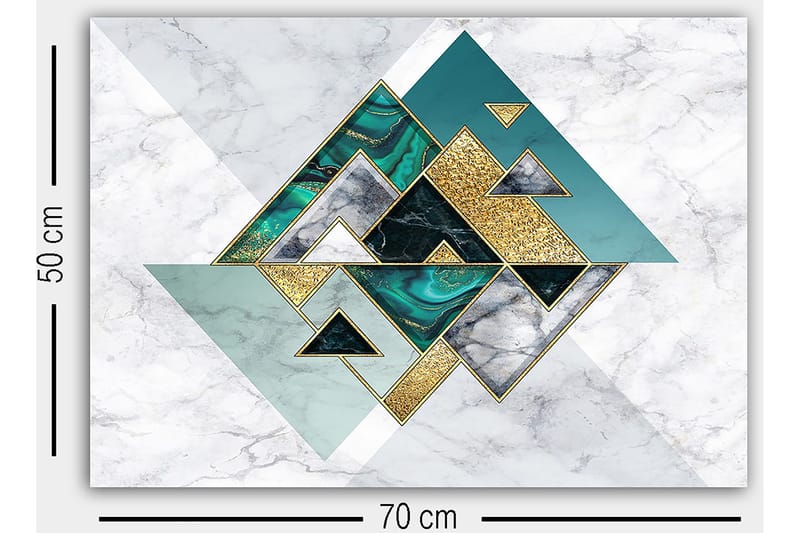 Koristeellinen Canvastaulu 50x70 cm - Monivärinen - Sisustustuotteet - Taulu & taide - Canvas-taulu