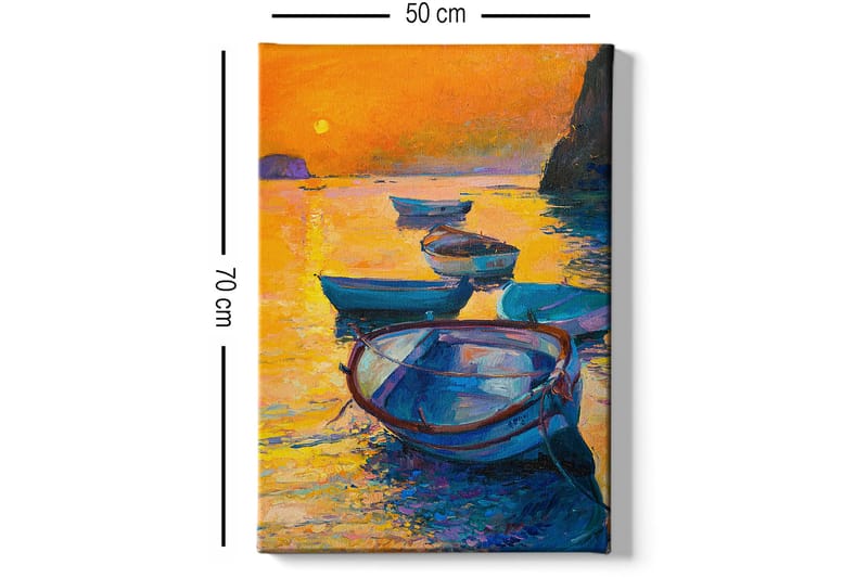 Koristeellinen Canvastaulu 50x70 cm - Monivärinen - Sisustustuotteet - Taulu & taide - Canvas-taulu