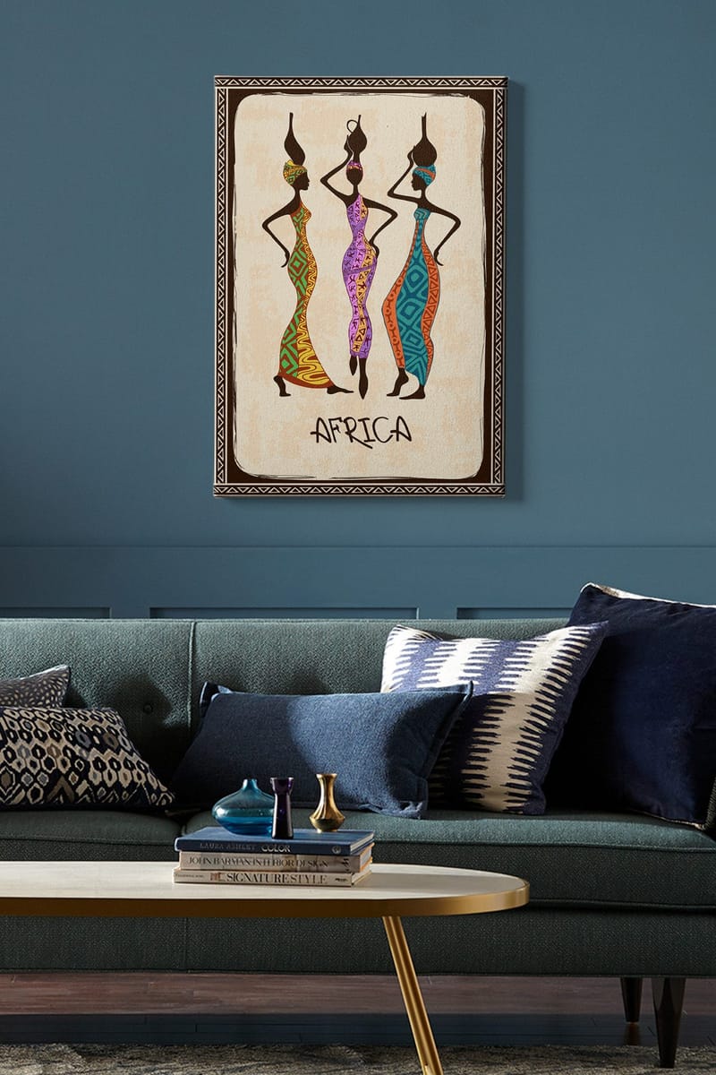 Koristeellinen Canvastaulu 50x70 cm - Monivärinen - Sisustustuotteet - Taulu & taide - Canvas-taulu