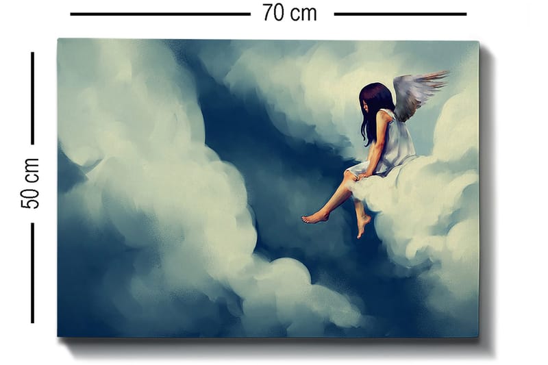 Koristeellinen Canvastaulu 50x70 cm - Monivärinen - Sisustustuotteet - Taulu & taide - Canvas-taulu