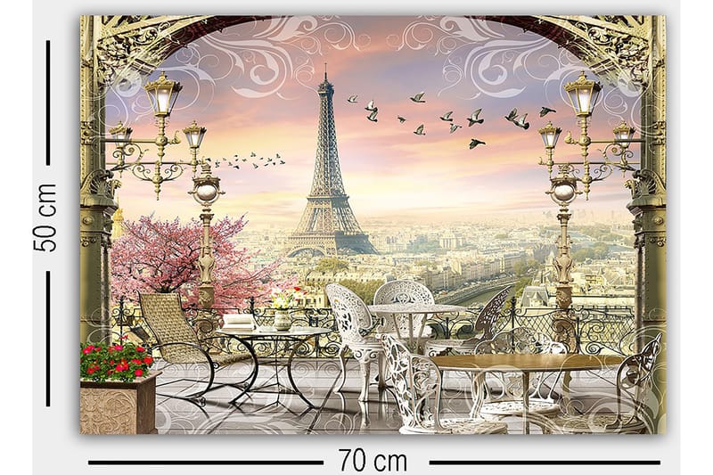 Koristeellinen Canvastaulu 50x70 cm - Monivärinen - Sisustustuotteet - Taulu & taide - Canvas-taulu