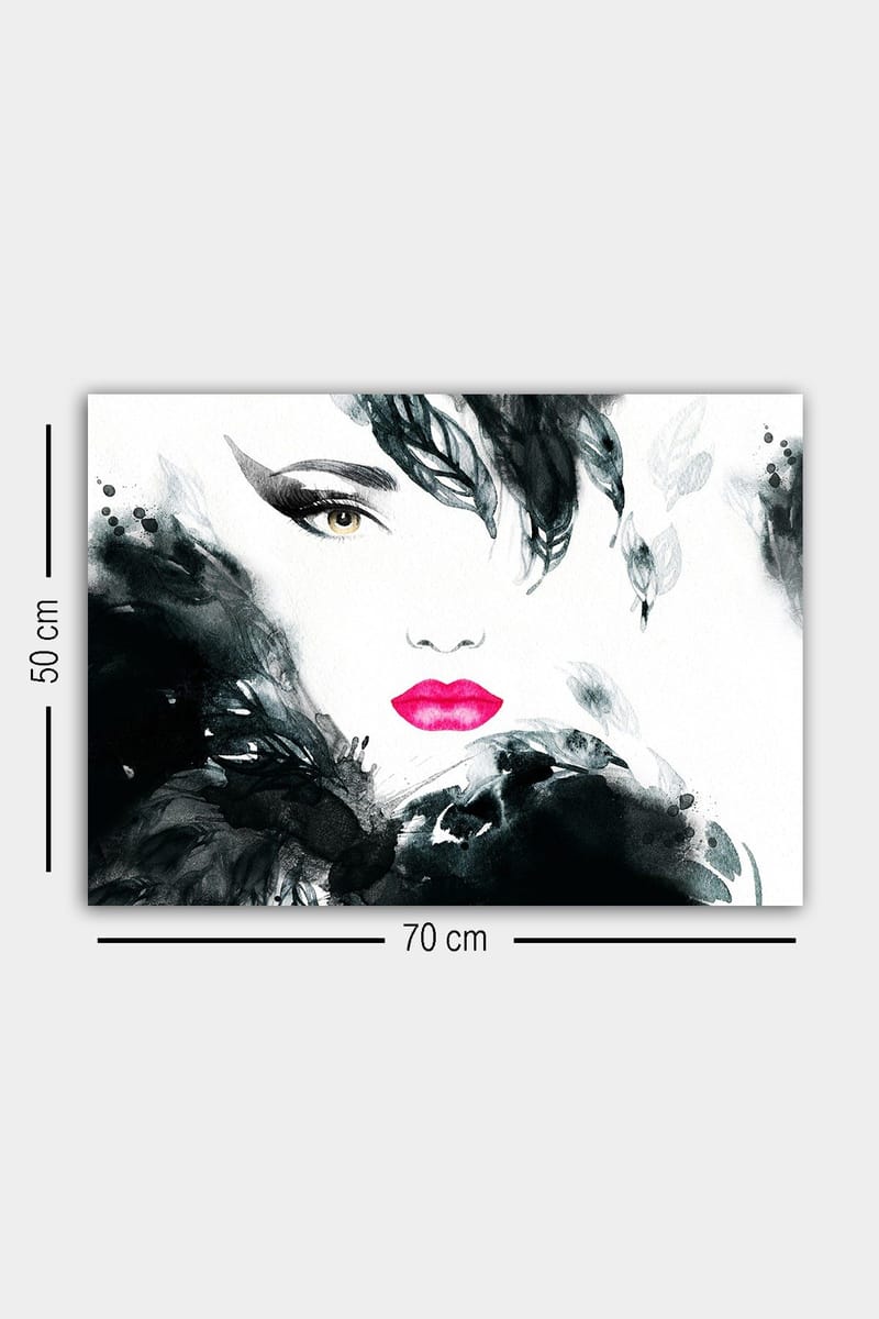 Koristeellinen Canvastaulu 50x70 cm - Monivärinen - Sisustustuotteet - Taulu & taide - Canvas-taulu