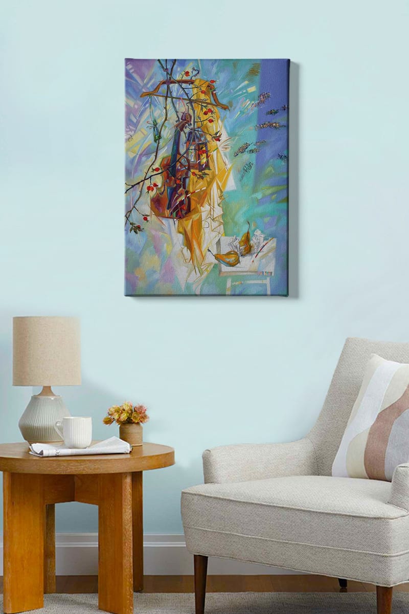 Koristeellinen Canvastaulu 50x70 cm - Monivärinen - Sisustustuotteet - Taulu & taide - Canvas-taulu