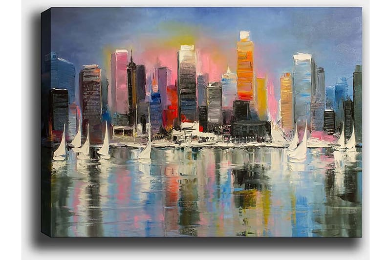 Koristeellinen Canvastaulu 50x70 cm - Monivärinen - Sisustustuotteet - Taulu & taide - Canvas-taulu