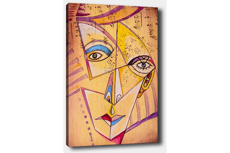 Koristeellinen Canvastaulu 50x70 cm - Monivärinen - Sisustustuotteet - Taulu & taide - Canvas-taulu