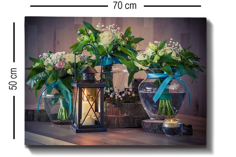 Koristeellinen Canvastaulu 50x70 cm - Monivärinen - Sisustustuotteet - Taulu & taide - Canvas-taulu