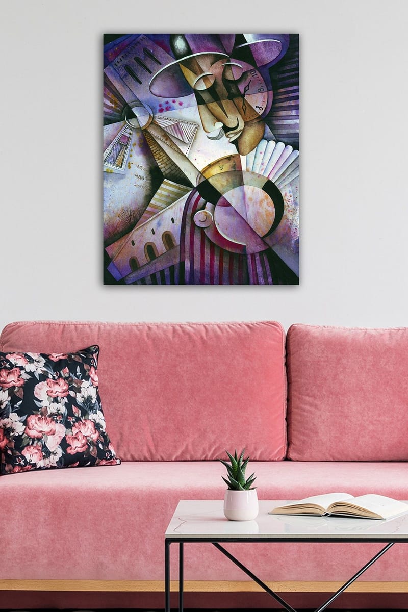 Koristeellinen Canvastaulu 50x70 cm - Monivärinen - Sisustustuotteet - Taulu & taide - Canvas-taulu