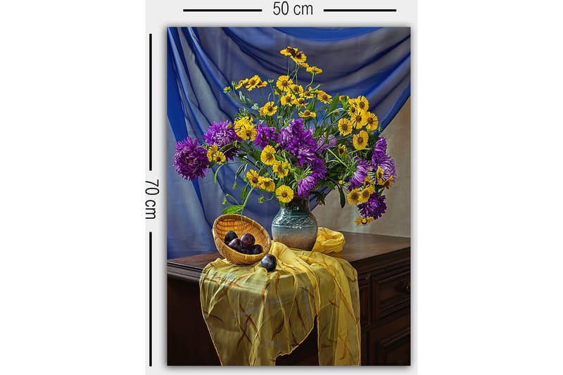 Koristeellinen Canvastaulu 50x70 cm - Monivärinen - Sisustustuotteet - Taulu & taide - Canvas-taulu