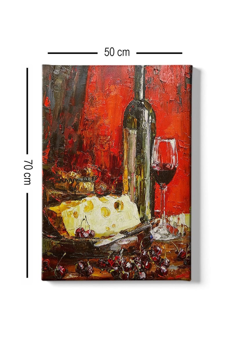 Koristeellinen Canvastaulu 50x70 cm - Monivärinen - Sisustustuotteet - Taulu & taide - Canvas-taulu