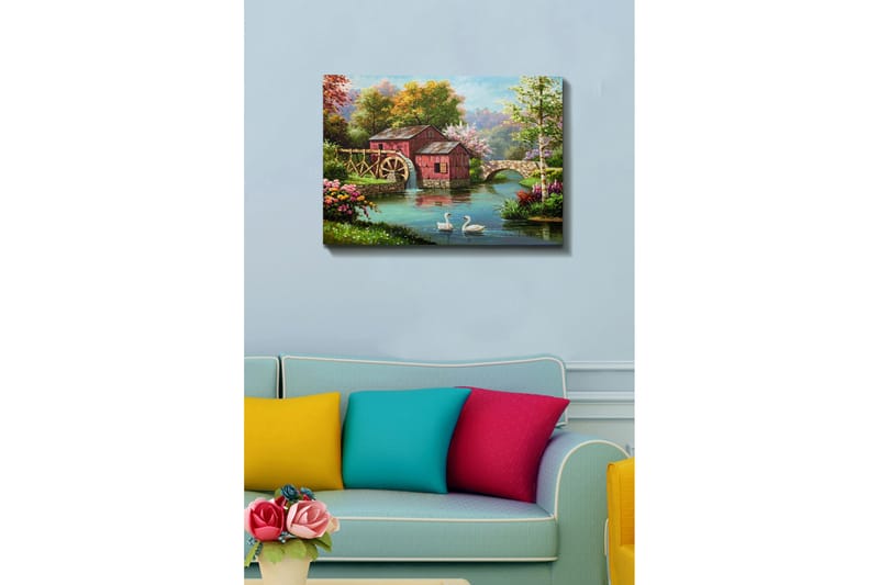 Koristeellinen Canvastaulu 50x70 cm - Monivärinen - Sisustustuotteet - Taulu & taide - Canvas-taulu