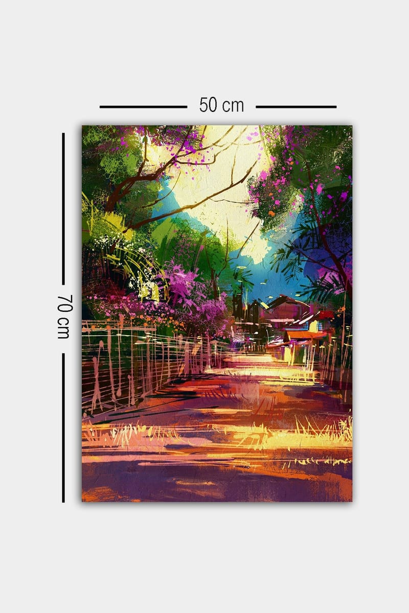 Koristeellinen Canvastaulu 50x70 cm - Monivärinen - Sisustustuotteet - Taulu & taide - Canvas-taulu