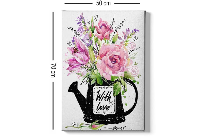 Koristeellinen Canvastaulu 50x70 cm - Monivärinen - Sisustustuotteet - Taulu & taide - Canvas-taulu