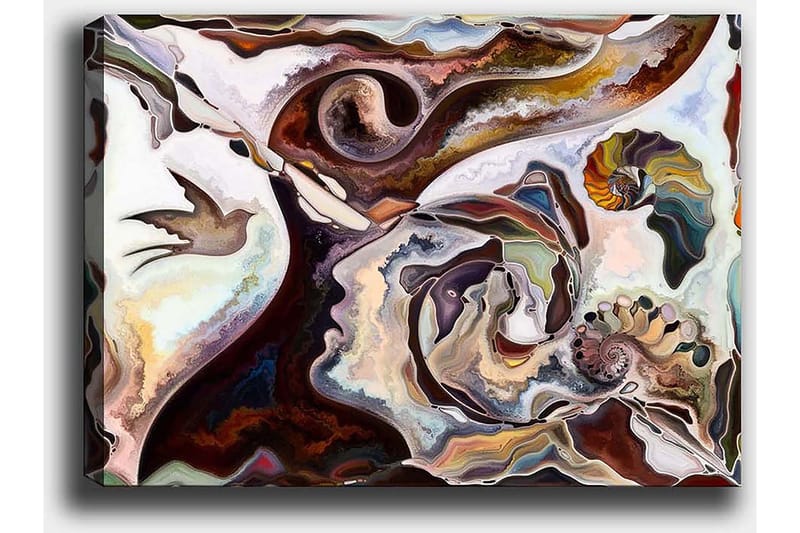 Koristeellinen Canvastaulu 50x70 cm - Monivärinen - Sisustustuotteet - Taulu & taide - Canvas-taulu