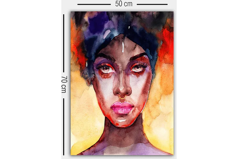 Koristeellinen Canvastaulu 50x70 cm - Monivärinen - Sisustustuotteet - Taulu & taide - Canvas-taulu