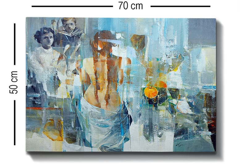 Koristeellinen Canvastaulu 50x70 cm - Monivärinen - Sisustustuotteet - Taulu & taide - Canvas-taulu