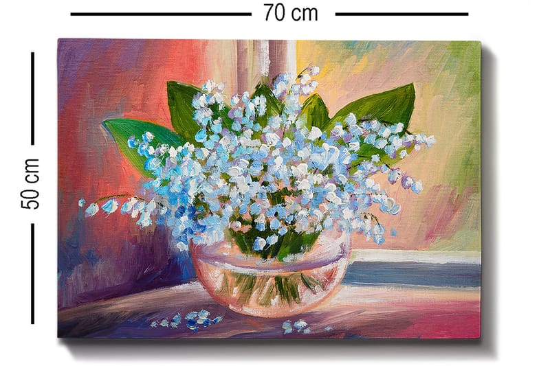 Koristeellinen Canvastaulu 50x70 cm - Monivärinen - Sisustustuotteet - Taulu & taide - Canvas-taulu