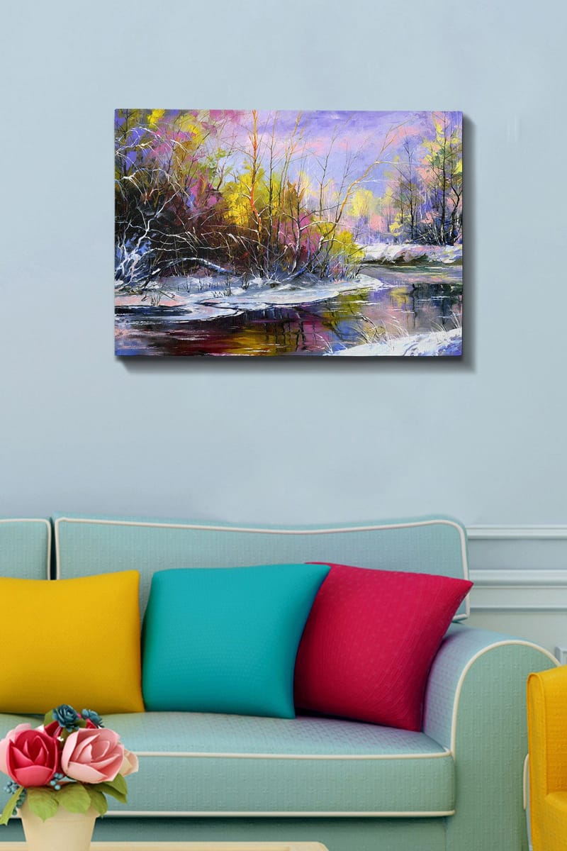 Koristeellinen Canvastaulu 50x70 cm - Monivärinen - Sisustustuotteet - Taulu & taide - Canvas-taulu