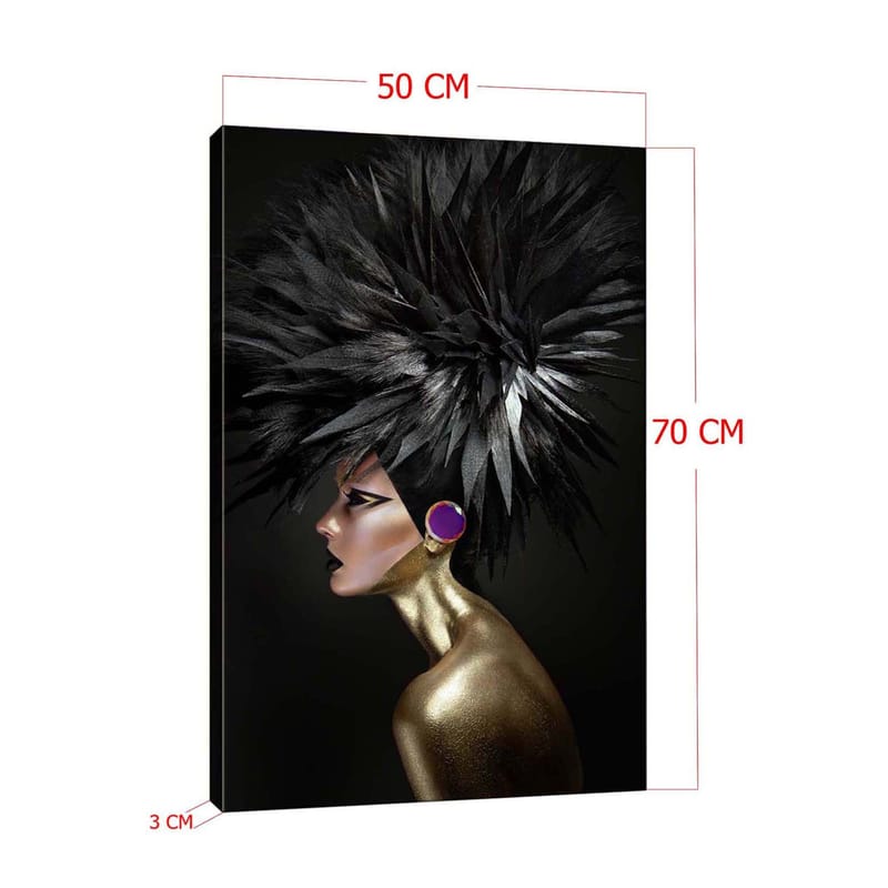 Koristeellinen Canvastaulu 50x70 cm - Monivärinen - Sisustustuotteet - Taulu & taide - Canvas-taulu