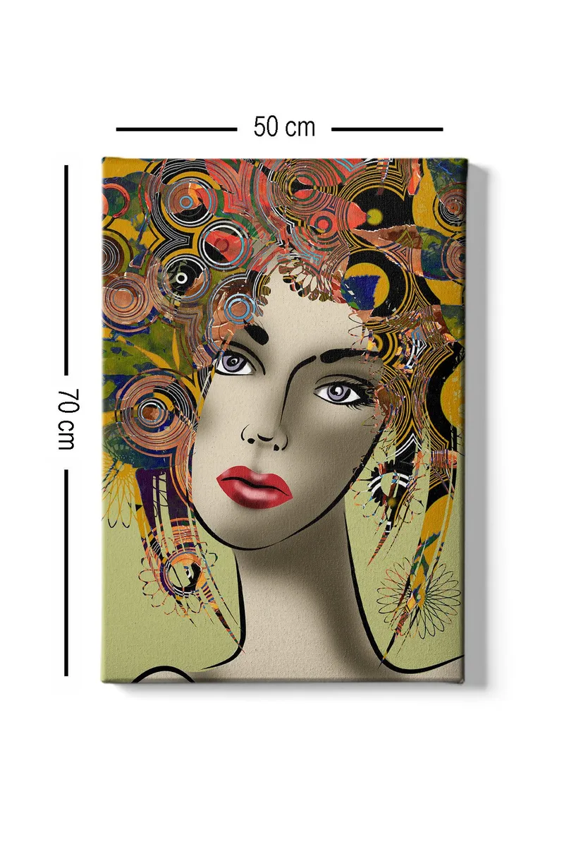 Koristeellinen Canvastaulu 50x70 cm - Monivärinen - Sisustustuotteet - Taulu & taide - Canvas-taulu