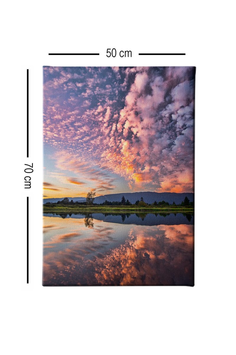 Koristeellinen Canvastaulu 50x70 cm - Monivärinen - Sisustustuotteet - Taulu & taide - Canvas-taulu