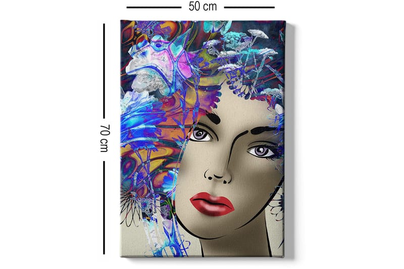 Koristeellinen Canvastaulu 50x70 cm - Monivärinen - Sisustustuotteet - Taulu & taide - Canvas-taulu