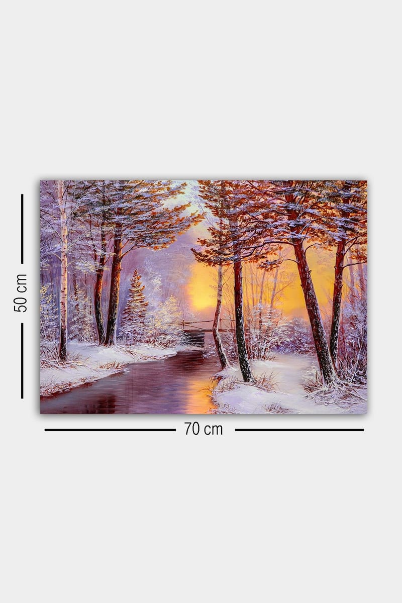 Koristeellinen Canvastaulu 50x70 cm - Monivärinen - Sisustustuotteet - Taulu & taide - Canvas-taulu