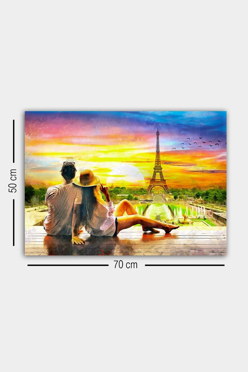 Koristeellinen Canvastaulu 50x70 cm - Monivärinen - Sisustustuotteet - Taulu & taide - Canvas-taulu