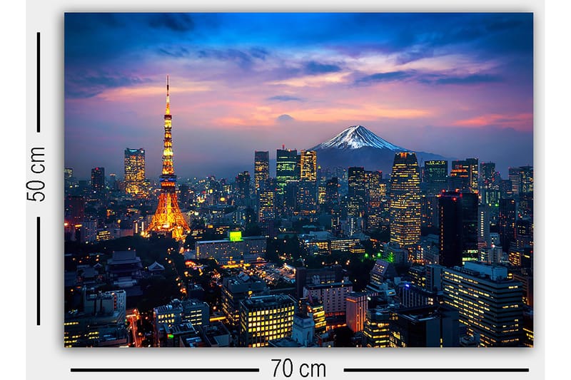 Koristeellinen Canvastaulu 50x70 cm - Monivärinen - Sisustustuotteet - Taulu & taide - Canvas-taulu