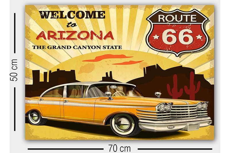 Koristeellinen Canvastaulu 50x70 cm - Monivärinen - Sisustustuotteet - Taulu & taide - Canvas-taulu