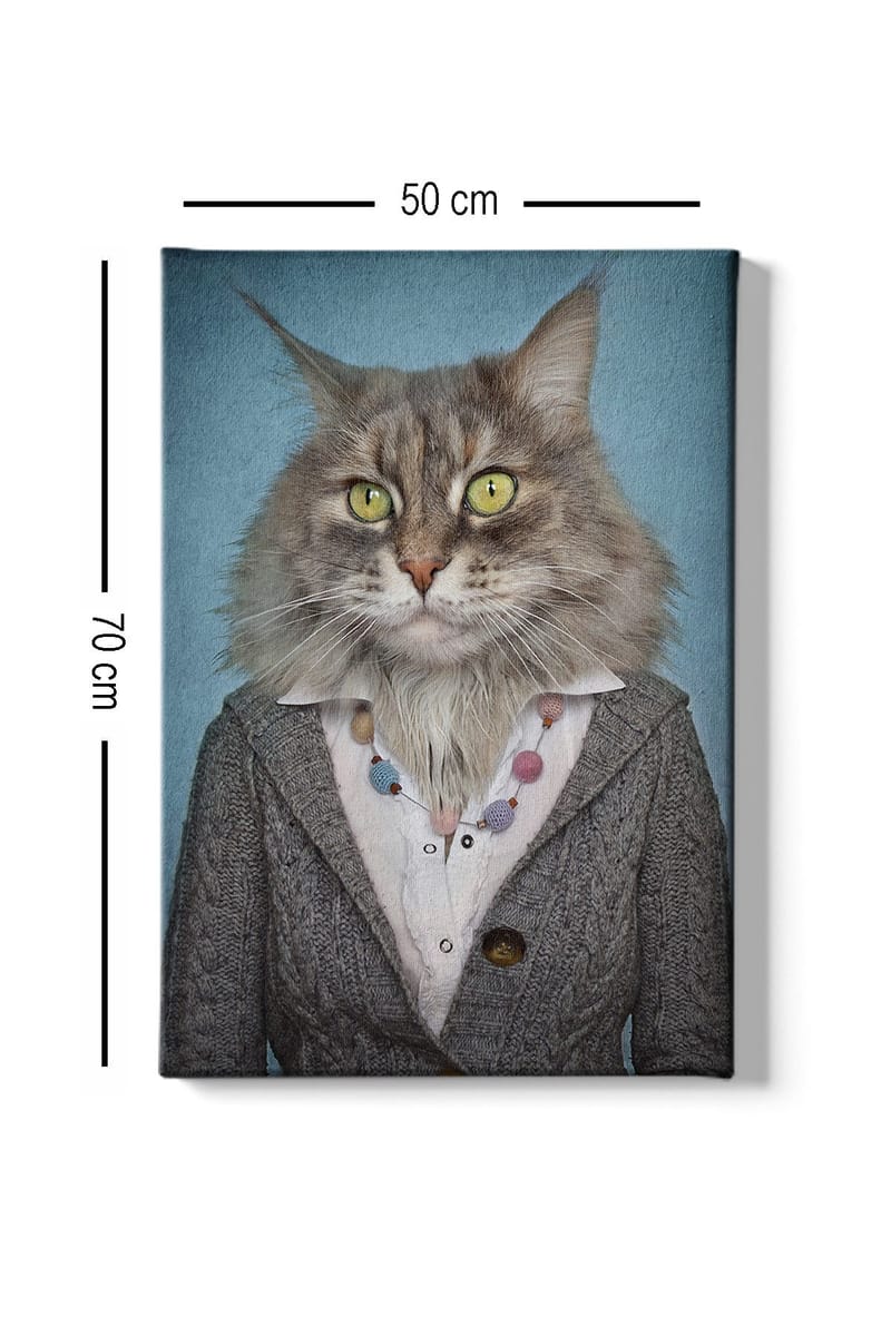 Koristeellinen Canvastaulu 50x70 cm - Monivärinen - Sisustustuotteet - Taulu & taide - Canvas-taulu