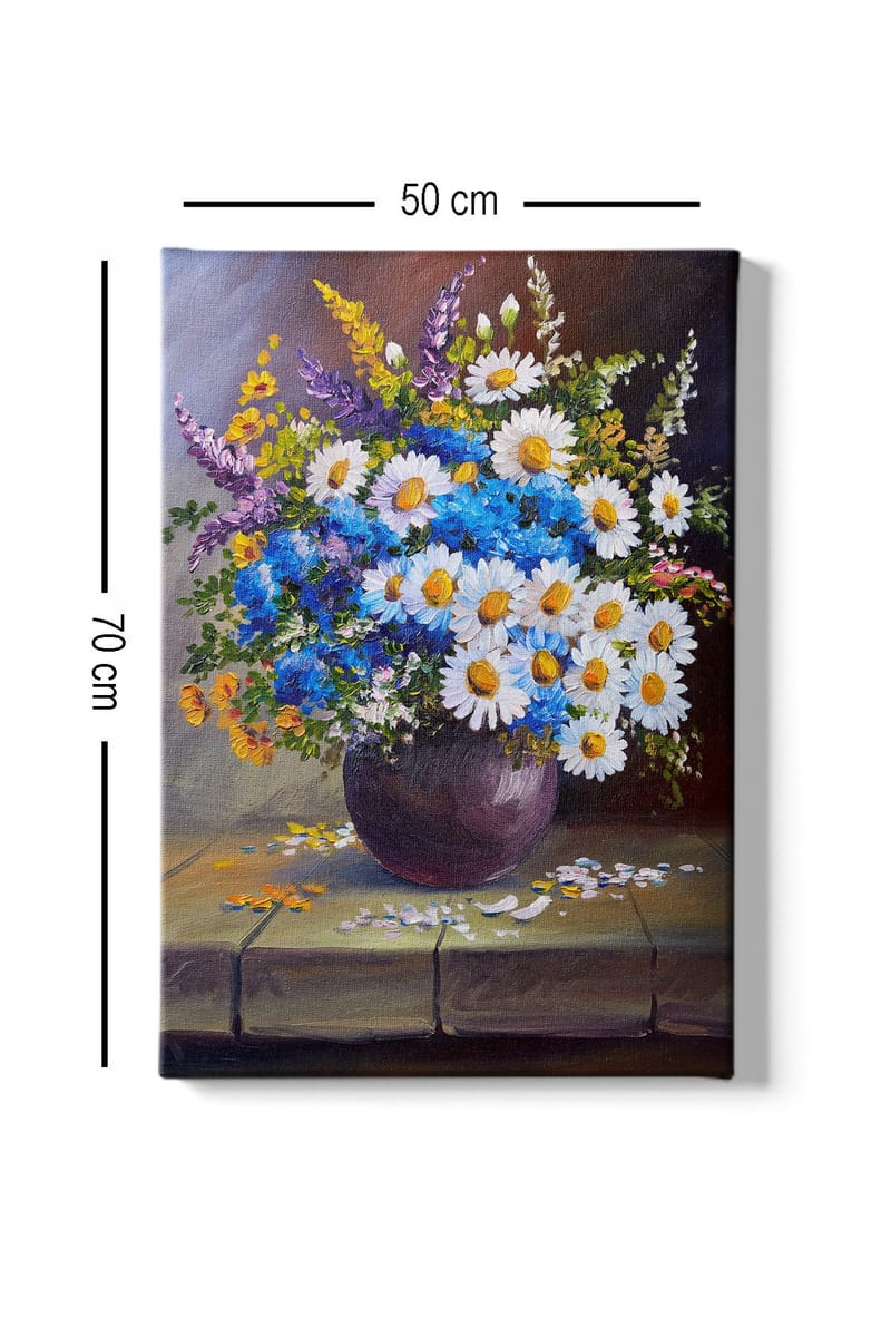 Koristeellinen Canvastaulu 50x70 cm - Monivärinen - Sisustustuotteet - Taulu & taide - Canvas-taulu
