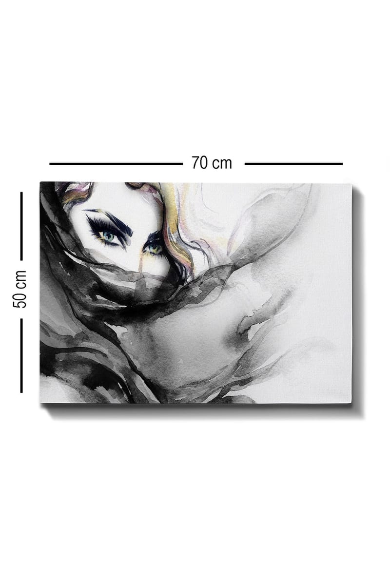 Koristeellinen Canvastaulu 50x70 cm - Monivärinen - Sisustustuotteet - Taulu & taide - Canvas-taulu